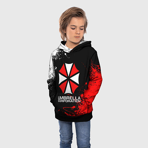 Детская толстовка UMBRELLA CORPORATION / 3D-Черный – фото 3