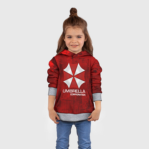 Детская толстовка UMBRELLA CORP / 3D-Меланж – фото 4