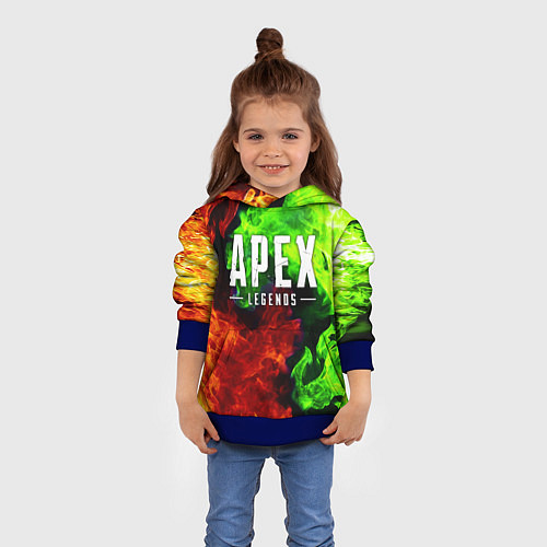 Детская толстовка APEX LEGENDS / 3D-Синий – фото 4