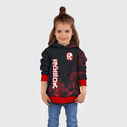 Толстовка-худи детская ROBLOX, цвет: 3D-красный — фото 2