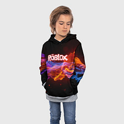 Толстовка-худи детская ROBLOX, цвет: 3D-меланж — фото 2