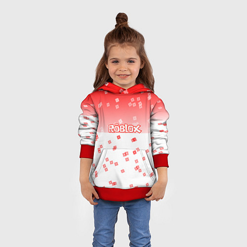 Детская толстовка ROBLOX / 3D-Красный – фото 4