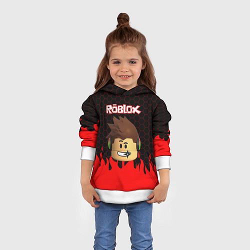 Детская толстовка ROBLOX / 3D-Белый – фото 4