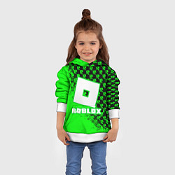 Толстовка-худи детская Roblox, цвет: 3D-белый — фото 2