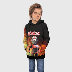 Толстовка-худи детская ROBLOX, цвет: 3D-черный — фото 2