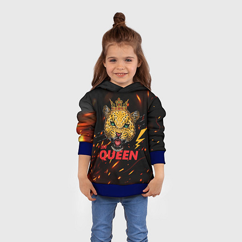 Детская толстовка The Queen / 3D-Синий – фото 4