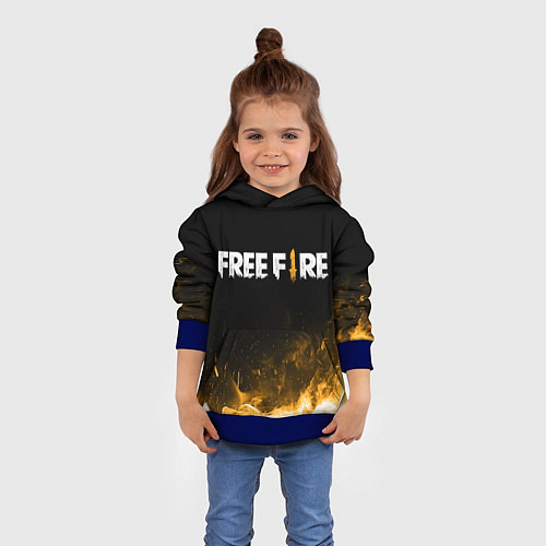 Детская толстовка Free Fire / 3D-Синий – фото 4