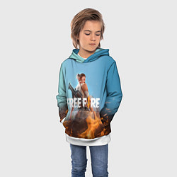 Толстовка-худи детская Free fire, цвет: 3D-белый — фото 2