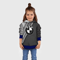 Толстовка-худи детская BMW, цвет: 3D-синий — фото 2