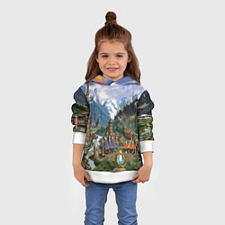 Толстовка-худи детская HEROES, цвет: 3D-белый — фото 2