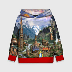 Толстовка-худи детская HEROES, цвет: 3D-красный