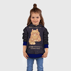 Толстовка-худи детская Солнышко, цвет: 3D-синий — фото 2