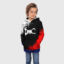Толстовка-худи детская DEVIL MAY CRY DMC, цвет: 3D-синий — фото 2
