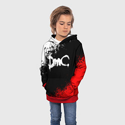 Толстовка-худи детская DEVIL MAY CRY DMC, цвет: 3D-красный — фото 2