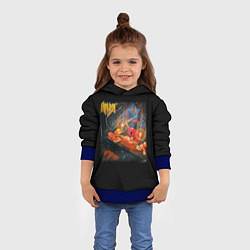 Толстовка-худи детская Ария, цвет: 3D-синий — фото 2