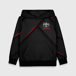 Толстовка-худи детская TOYOTA, цвет: 3D-черный