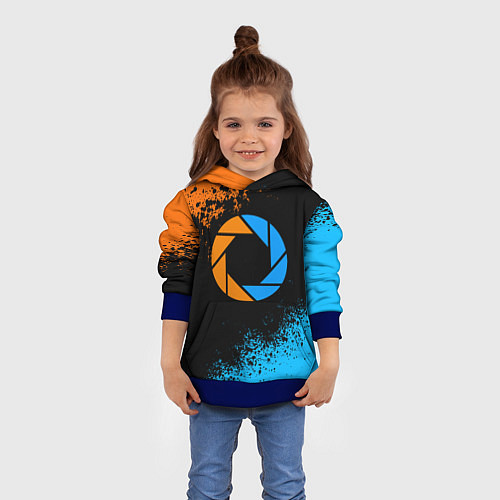 Детская толстовка PORTAL / 3D-Синий – фото 4