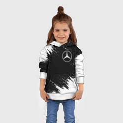 Толстовка-худи детская MERCEDES, цвет: 3D-белый — фото 2