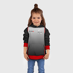 Толстовка-худи детская NISSAN NISMO, цвет: 3D-красный — фото 2