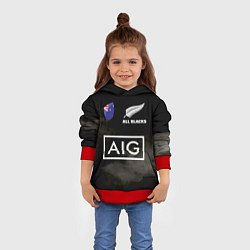 Толстовка-худи детская ALL BLACKS, цвет: 3D-красный — фото 2