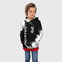 Толстовка-худи детская JUVENTUS, цвет: 3D-красный — фото 2