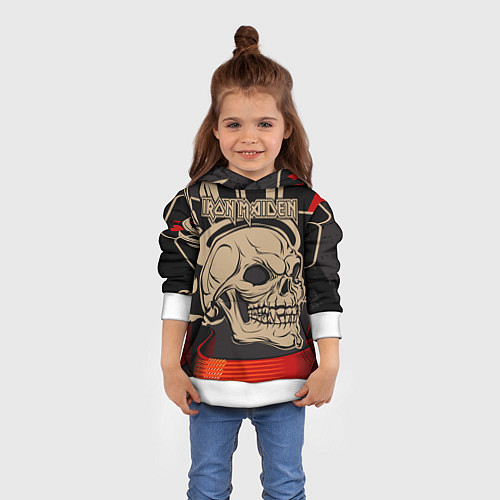 Детская толстовка Iron Maiden / 3D-Белый – фото 4
