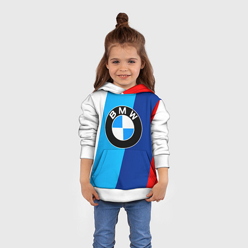 Детская толстовка BMW / 3D-Белый – фото 4