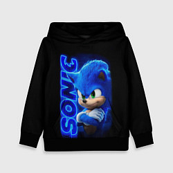 Толстовка-худи детская SONIC, цвет: 3D-черный