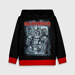 Толстовка-худи детская Iron Maiden, цвет: 3D-красный