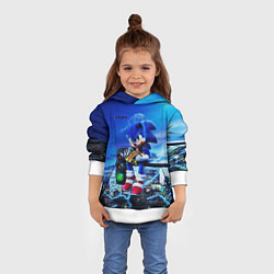 Толстовка-худи детская SONIC, цвет: 3D-белый — фото 2