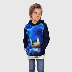 Толстовка-худи детская SONIC, цвет: 3D-белый — фото 2