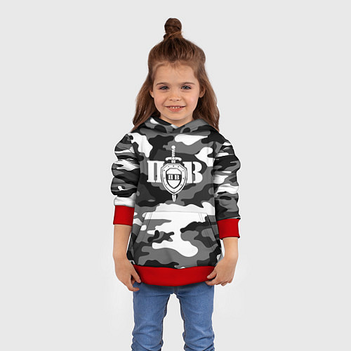 Детская толстовка Пограничные Войска / 3D-Красный – фото 4