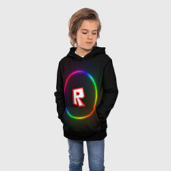 Толстовка-худи детская Roblox, цвет: 3D-черный — фото 2