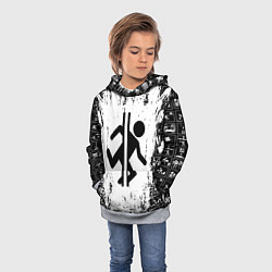 Толстовка-худи детская PORTAL, цвет: 3D-меланж — фото 2