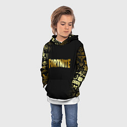 Толстовка-худи детская FORTNITE, цвет: 3D-белый — фото 2