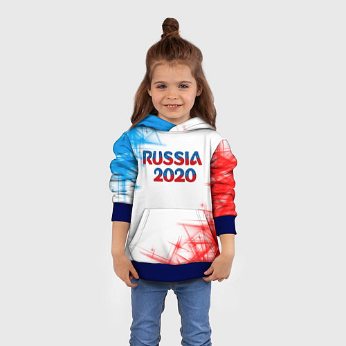 Детская толстовка Россия / 3D-Синий – фото 4