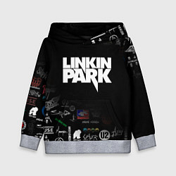 Толстовка-худи детская LINKIN PARK, цвет: 3D-меланж