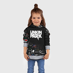 Толстовка-худи детская LINKIN PARK, цвет: 3D-меланж — фото 2