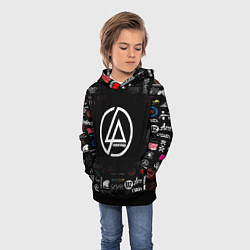 Толстовка-худи детская LINKIN PARK, цвет: 3D-черный — фото 2