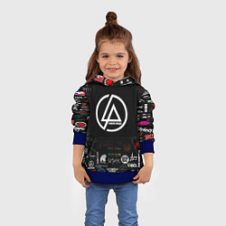 Толстовка-худи детская LINKIN PARK, цвет: 3D-синий — фото 2