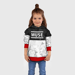 Толстовка-худи детская Muse, цвет: 3D-красный — фото 2