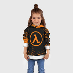 Толстовка-худи детская HALF-LIFE, цвет: 3D-белый — фото 2