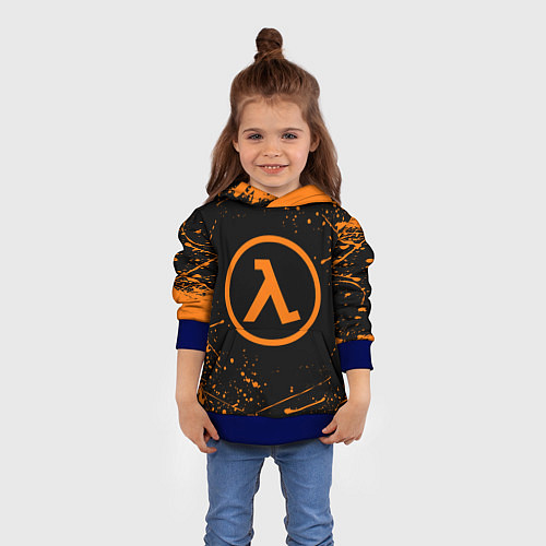 Детская толстовка HALF-LIFE / 3D-Синий – фото 4