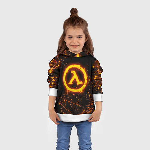 Детская толстовка HALF-LIFE / 3D-Белый – фото 4