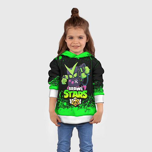 Детская толстовка BRAWL STARS VIRUS 8-BIT / 3D-Белый – фото 4