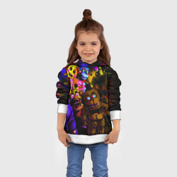 Толстовка-худи детская Five Nights At Freddy's, цвет: 3D-белый — фото 2