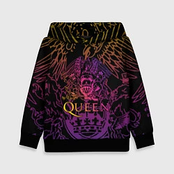 Толстовка-худи детская QUEEN, цвет: 3D-черный