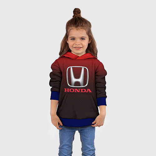 Детская толстовка HONDA / 3D-Синий – фото 4