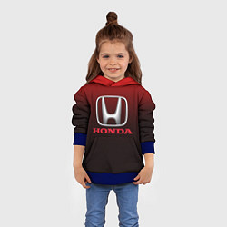 Толстовка-худи детская HONDA, цвет: 3D-синий — фото 2