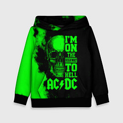 Толстовка-худи детская I'm on the highway to hell ACDC, цвет: 3D-черный